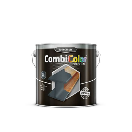 Primaire de protection antirouille et finition CombiColor Original gris anthracite RAL 7016 seau 2,5l - RUST-OLEUM - 7389.2.5