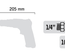 Perceuse visseuse pneumatique 300W réversible 10mm - GENERAL PNEUMATIC - GP2306A