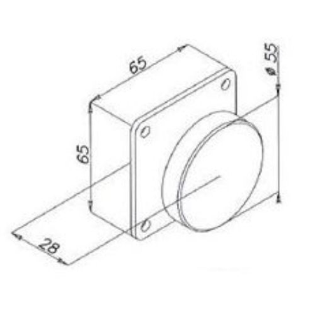 Contreplaque fixe acier - OPERA - 01800Z