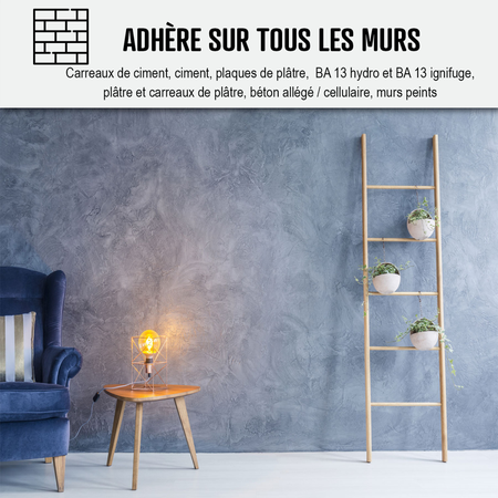 Beton cire mur - Kit complet - 40 couleurs | Maison-etanche