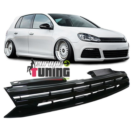 GRILLE DE CALANDRE SPORT NOIRE SANS SIGLE VOLKSWAGEN VW GOLF 6 (00336)