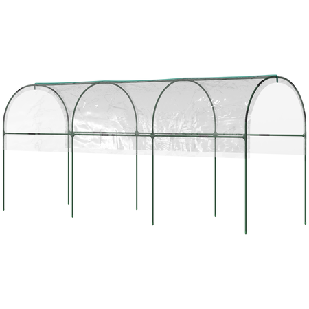 Serre de jardin à tomates acier thermolaqué vert PVC transparent