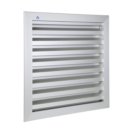 Grille de ventilation 400x300mm aluminium gris - RENSON - 41143