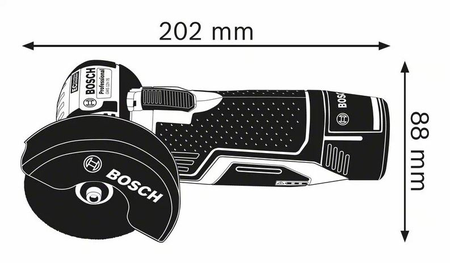 Meuleuse d'angle sans fil GWS 12V-76 (sans batterie ni chargeur) en coffret L-BOXX - BOSCH - 06019F2003