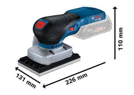 Ponceuse vibrante 18V GSS 18V-13 (sans batterie ni chargeur) en coffret L-BOXX - BOSCH - 06019L0101