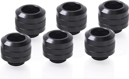 Lot de 6 Raccords à compression pour Tube Ø13mm Alphacool Eiszapfen Pro (Noir)