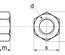 Écrou hexagonal nylon DIN 934 M12 boîte de 100 - ACTON - 8300012