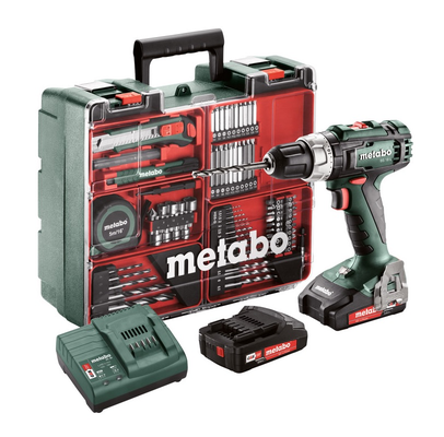 Perceuse-visseuse 18V BS 18 L Set + 2 batteries 2Ah + chargeur + coffret - METABO - 602321870