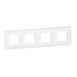 Plaque de finition Blanc MOSAIC 4x2 modules horizontale - LEGRAND -