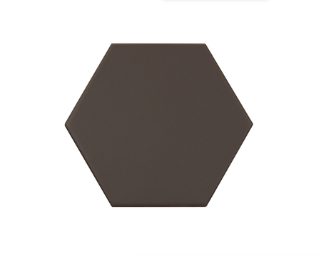 KROMATIKA - BROWN - Carrelage hexagonal 11,6x10,1 cm marron