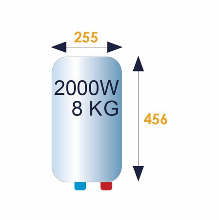 Chauffe-eau électrique RISTRETTO rond 10L sur évier - THERMOR - 221071