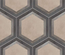 TERRA CORNICE HEXAGONAL - 25x21,6cm - GRIS - Carrelage hexagonal motif linéaire