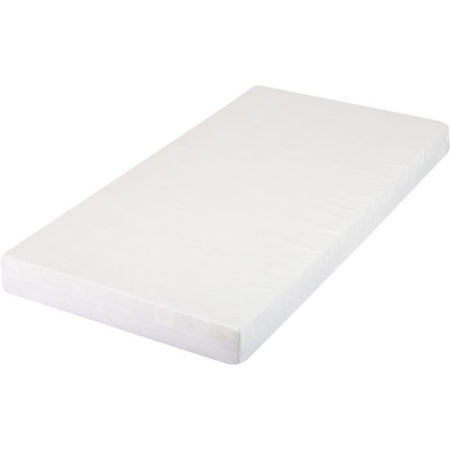 DOMIVA Matelas bébé Droit - Polybambou - Déhoussable, Lavable - Blanc - 100 x 50 cm