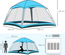 Tente de camping familiale 8 pers. max. polyester bleu