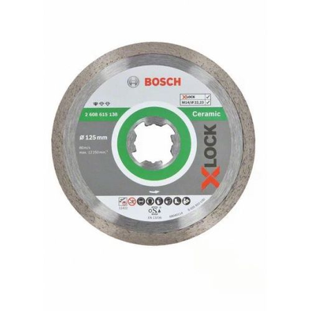 Disques à tronçonner diamantés X-LOCK standard pour céramique - BOSCH - 2608615138