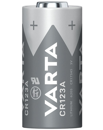 Pile lithium CR123 x 1 3V 1430mAh - VARTA