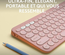 LOGITECH - Clavier sans fil - Pebble Keys 2 K380s - Bluetooth - Bouton Easy-Switch - Rose - (920-011805)