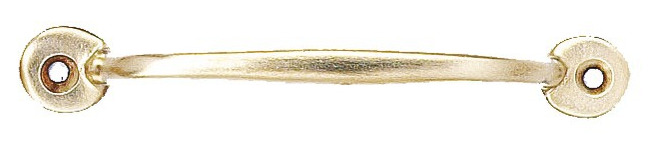 Poignée renforcé à patte ronde de longueur 150mm en laiton poli - DEVISMES - PO558150