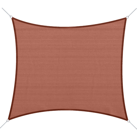 Voile d'ombrage rectangulaire rouge