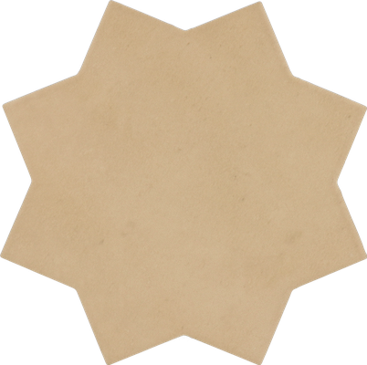 KASBAH STAR FAWN - Carrelage étoile à tacos 16,8x16,8 cm