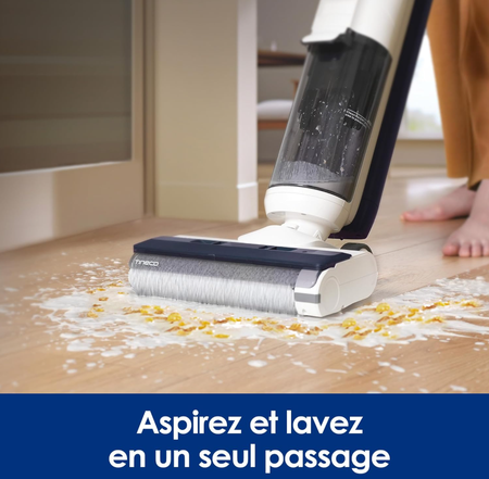 Tineco iFLOOR 5 Breeze Complete Nettoyeur de Sol – Aspirateur Sec Humide sans Fil, Nettoyage en Un Seul Passage, Nettoyage des Angles, Auto-Nettoyage, Conception Légère