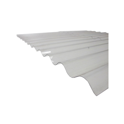 Plaque polycarbonate ondulée translucide (PO 76/18 - petite onde) - Coloris - Translucide, Largeur totale de la plaque - 90cm, Longueur totale de la plaque - 3m