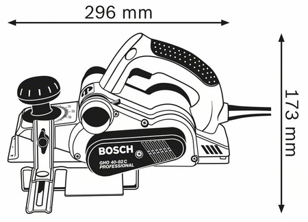 Rabot 850W GHO 40-82 C en coffret standard - BOSCH - 060159A760