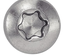 Vis à métaux tête cylindrique bombée torx inox A2 ISO 14583 3X10 boîte de 200 - ACTON - 622313X10