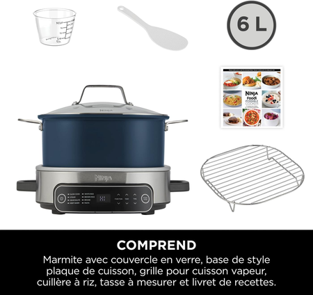 Ninja PossibleCooker Foodi 6 L, mijoteuse et cuiseur de riz 8-en-1 numérique MC1101EU