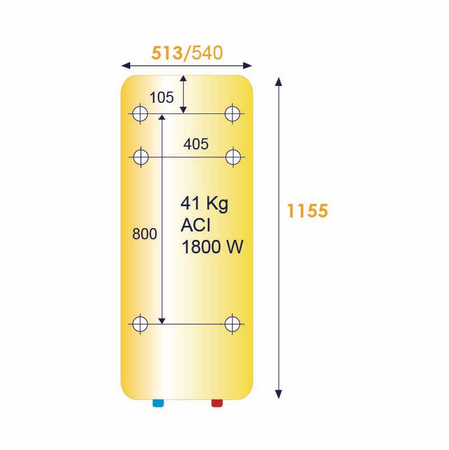 Chauffe-eau électrique vertical mural DURALIS 200L ACI hybride - THERMOR - 251079