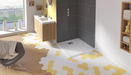 Receveur de douche KINESURF 90x90cm blanc lisse - KINEDO - RD1101