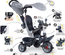 SMOBY Tricycle enfant évolutif Baby Driver Plus - Structure métal - Gris