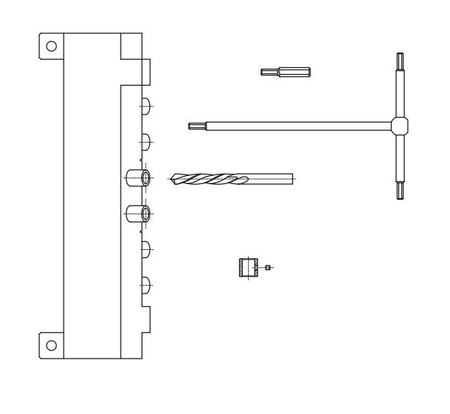 Gabarit de pose pour fiche 057 D13mm - OTLAV - MA701130G018