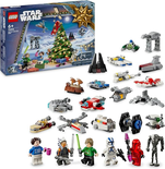 LEGO Star Wars Le Calendrier de l’Avent 2024 – 18 Petites Constructions à Collectionner – 6 Personnages – Idée de Cadeau de Noël pour Enfants dès 6 Ans Fans de la Guerre des Étoiles 75395