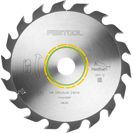 Lame de scie circulaire WOOD RIP CUT HW 225x2,6x30 PW18 - FESTOOL - 496303