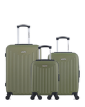 AMERICAN TRAVEL - Lot de 3 - Valises weekend, cabine et cabine XXS BROOKLYN