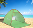 Abri de plage tente vert rouge