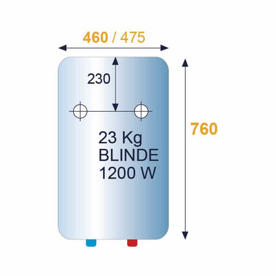 Chauffe-eau électrique BLINDÉE verticale murale monophasé 75L - CHAFFOTEAUX - 3010795