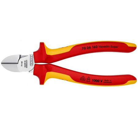 Pince coupante isolante 1000V 160mm - KNIPEX - 70 06 160