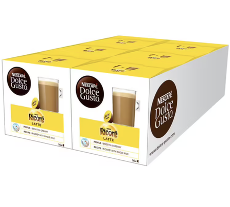 96 capsules Ricore Latte compatibles - NESCAFE DOLCE GUSTO