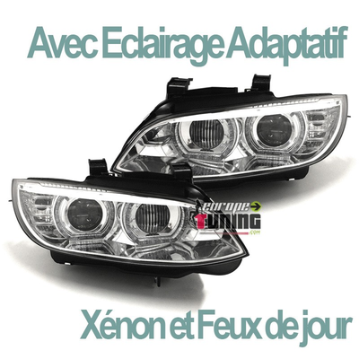 PHARES FEUX CELIS LEDS EN U AVEC FEUX DE VIRAGES BMW SERIE 3 E92 & E93 (04762)