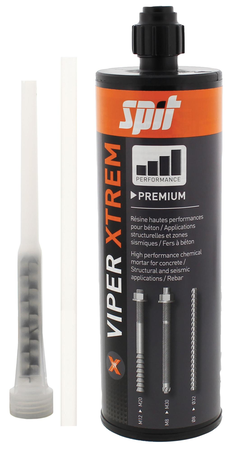 Résine vinylester VIPER XTREM 410ml + buse + rall - SPIT - 060188