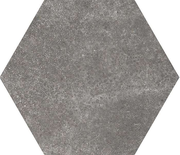 HEXATILE CEMENT - BLACK - Carrelage 17,5x20 cm hexagonal uni aspect ciment anthracite Taille 17.5 x 20 cm