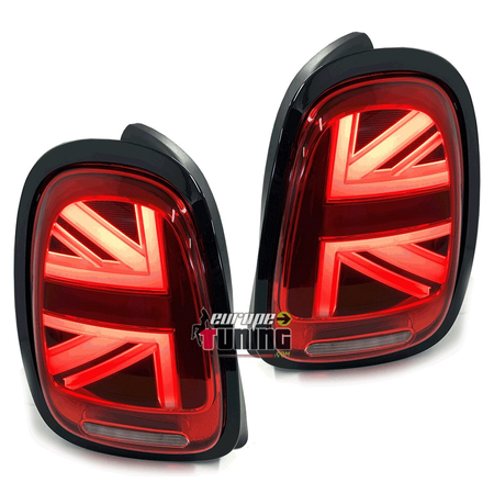 FEUX ARRIERES ROUGES LED SEQUENTIELS UNION JACK MINI COOPER F55 F56 F57 (05638)