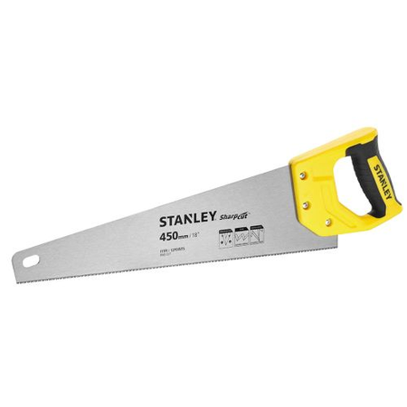 Scie égoïne à bois universelle SHARPCUT™ coupe fine 450mm - STANLEY - STHT20370-1