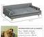 Canapé chien lit pour chien design scandinave avec coussin gris
