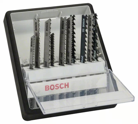 Kit de 10 lames de scie sauteuse Wood Expert, Robust line - BOSCH - 2607010540