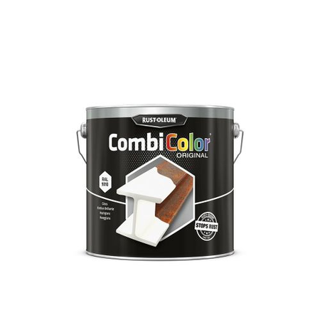 Primaire de protection antirouille et finition CombiColor Original blanc pur RAL 9010 seau 2,5l - RUST-OLEUM - 7392.2.5