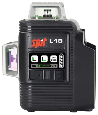 Laser vert 18V L18 3D 360° (sans batterie ni chargeur) avec trépied + coffret KEYBOX - SPIT - 054558