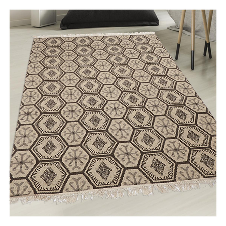 Tapis kilim tissé main en laine MALSA REVERSIBLE Care&Fair